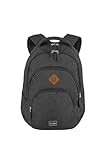 travelite Rucksack Handgepäck mit Laptop Fach 15,6 Zoll, Gepäck Serie BASICS Daypack Melange: Modischer Rucksack in Melange Optik, 45 cm, 22 Liter
