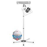 Reer Wickeltischstrahler EasyHeat Flex, Heizstrahler mit Standfuß, Wärmelampe fürs Baby, kompaktes Design, 1 Stück (1er Pack), 230V/500W, weiß