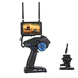 DUMBORC 10,9 cm (4,3 Zoll) FPV Monitor mit Kamera 800 x 480 5,8 G 40 CH Wireless LCD Bildschirm für RC Auto RC Trucks/RC Crawler/Boote/Tank/Quadcopter