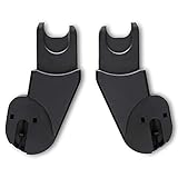 ABC Design Adapter Limbo - ABC Design Tulip/Maxi-Cosi/Cybex Adapter für Babyschalen & Autositz - passend für City-Kinderwagen Limbo - Farbe: black