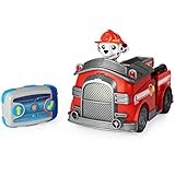 PAW Patrol Marshalls ferngesteuertes Feuerwehrauto mit Fernbedienung, Spielzeug für Kinder ab 3 Jahren, Batteriebetrieben