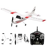 efaso WLToys F949S 3-Kanal 2,4 GHz RC Flugzeug Cessna Anfänger Segelflugzeug mit 2 Landgestellen- Robustes EPO-Material, 3-Fach coreless Motor, komplett RTF