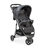 hauck Kinderwagen Citi Neo II Dreirad Buggy bis 25 kg belastbar, Einhändig Klein Zusammenklappbar, Leicht - nur 7,3 kg, mit 2x Getränkehalter und Snack Tablett, Schlaffunktion, XL Korb (Caviar/Stone)