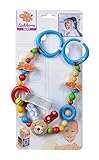Eichhorn - Baby Wagenkette mit Hasenmotiv, 50cm lang, aus 100 Prozent FSC zertifiziertem Buchenholz, für Kinder bereits ab den ersten Lebensmonaten geeignet