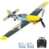 VOLANTEXRC RC Flugzeug Messerschmitt BF-109 V2, 4CH Ferngesteuertes Flugzeug RTF, RC Plane, 6 Achsen Gyro Stabilisator für Anfänger RC Segelflugzeugspielzeug für Anfänger, Kinder, Erwachsene