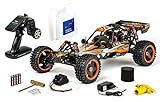 Carson 500304032 304032 1:5 Wild GP Attack 2.4G RC Verbrenner, 1.8 PS, 2WD, bis zu 65 km/h schnell, Premium Bauteile, Offroad, RTR, 2.4 GHz, ferngesteuertes Auto, orange
