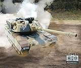 efaso Ferngesteuerter Panzer German Tiger I RC Panzer mit Schussfunktion inkl. Soft air/Wasser Munition Sound starken Motoren sowie Antrieb Maßstab 1:18 Panzer Modell