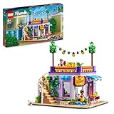LEGO Friends Heartlake City Gemeinschaftsküche Spiel-Set mit Koch-Zubehör, 3 Mini-Puppen und der Katzen-Figur Churro, Spielzeugküche für Kinder ab 8 Jahren 41747